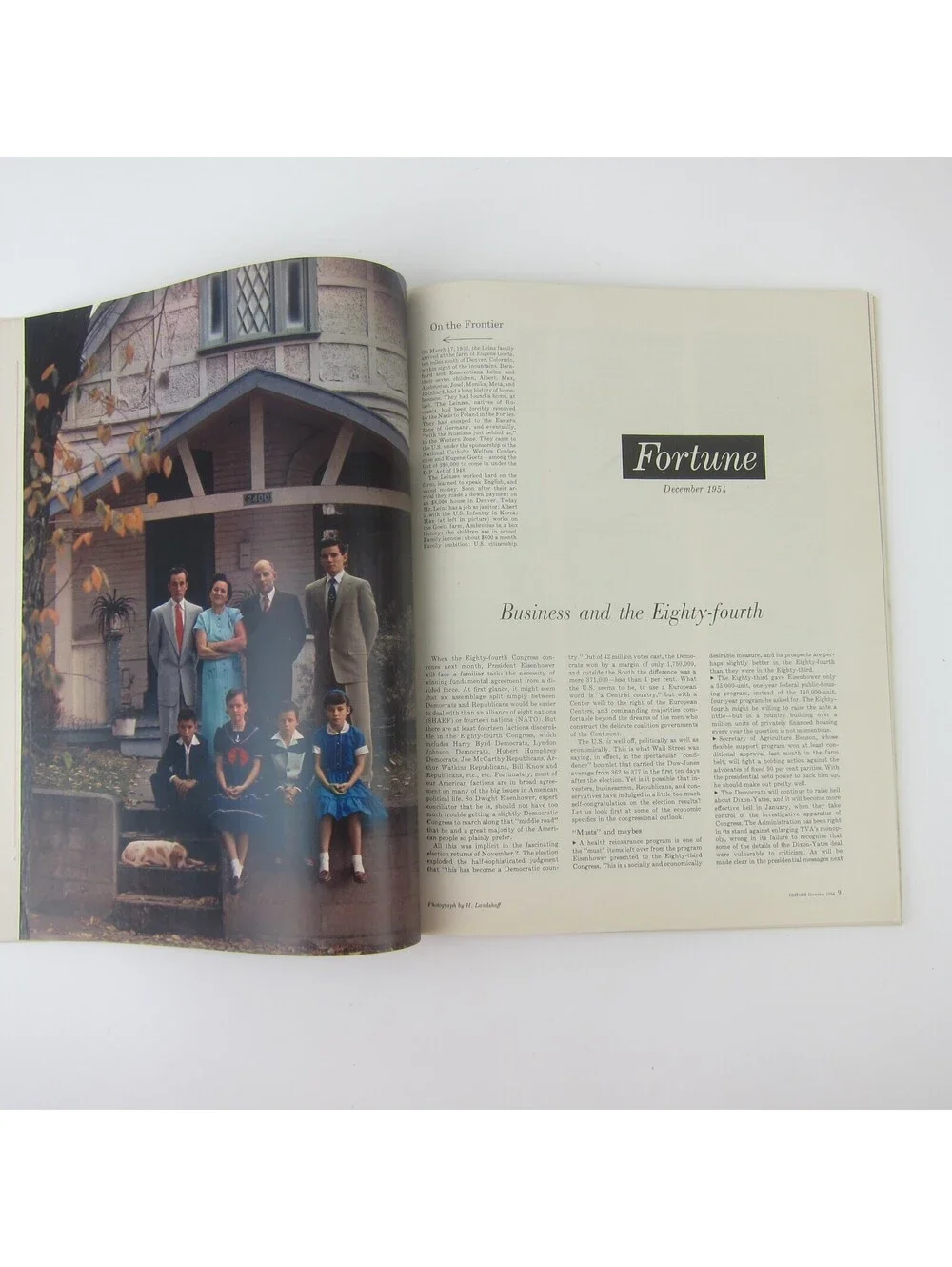 Vintage FORTUNE Magazine December 1954 Wilson Burlington Mills Auto Independents